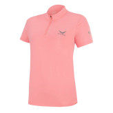 تیشرت زنانه آستین کوتاه نیم زیپ اسنوهاک