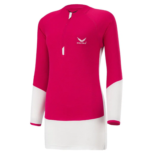 تیشرت زنانه آستین بلند نیم زیپ اسنوهاک